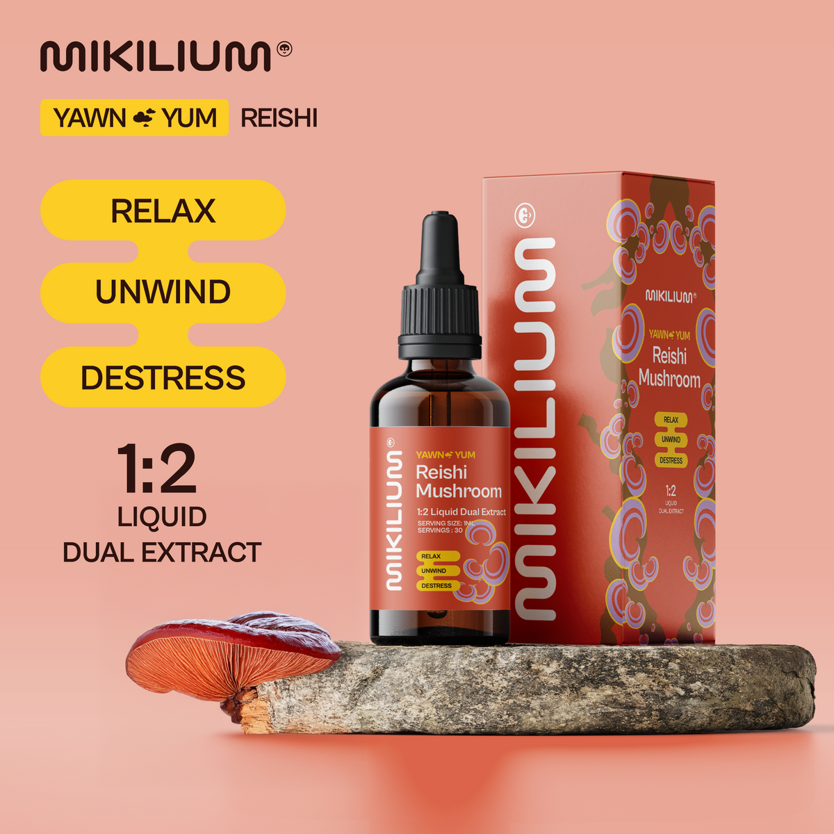 Yawn Yum - Reishi Mushroom Liquid Dual Extract