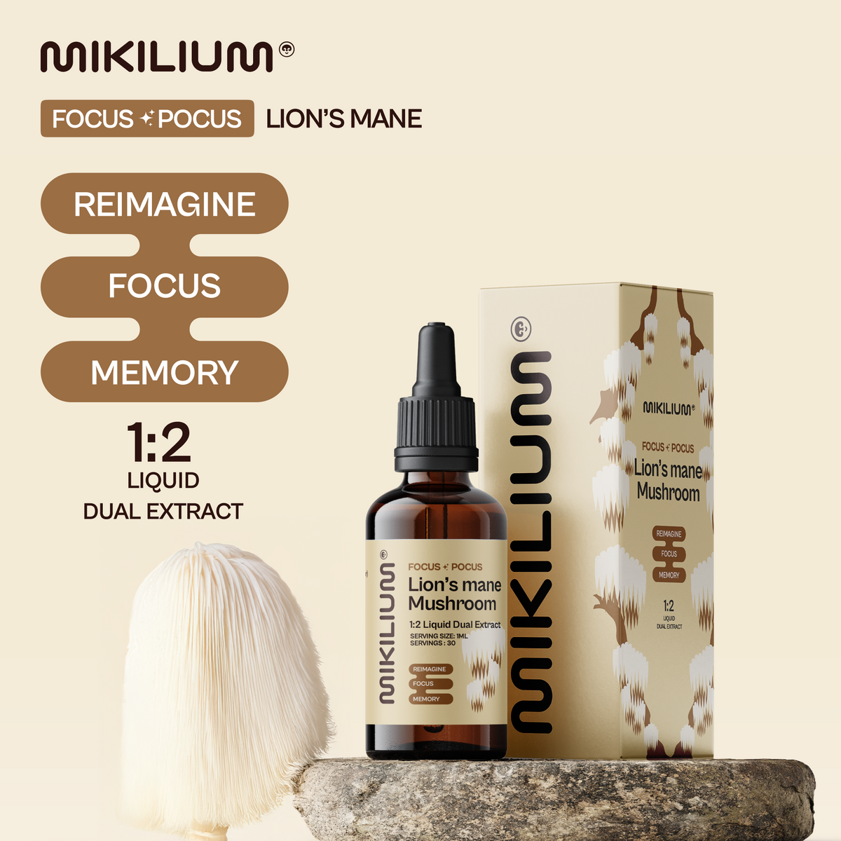 Focus Pocus - Lion's Mane Mushroom Liquid Dual Extract