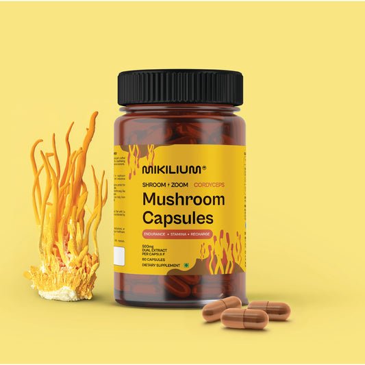 Shroom Zoom - Cordyceps Mushroom Dual Extract Capsules - hero image
