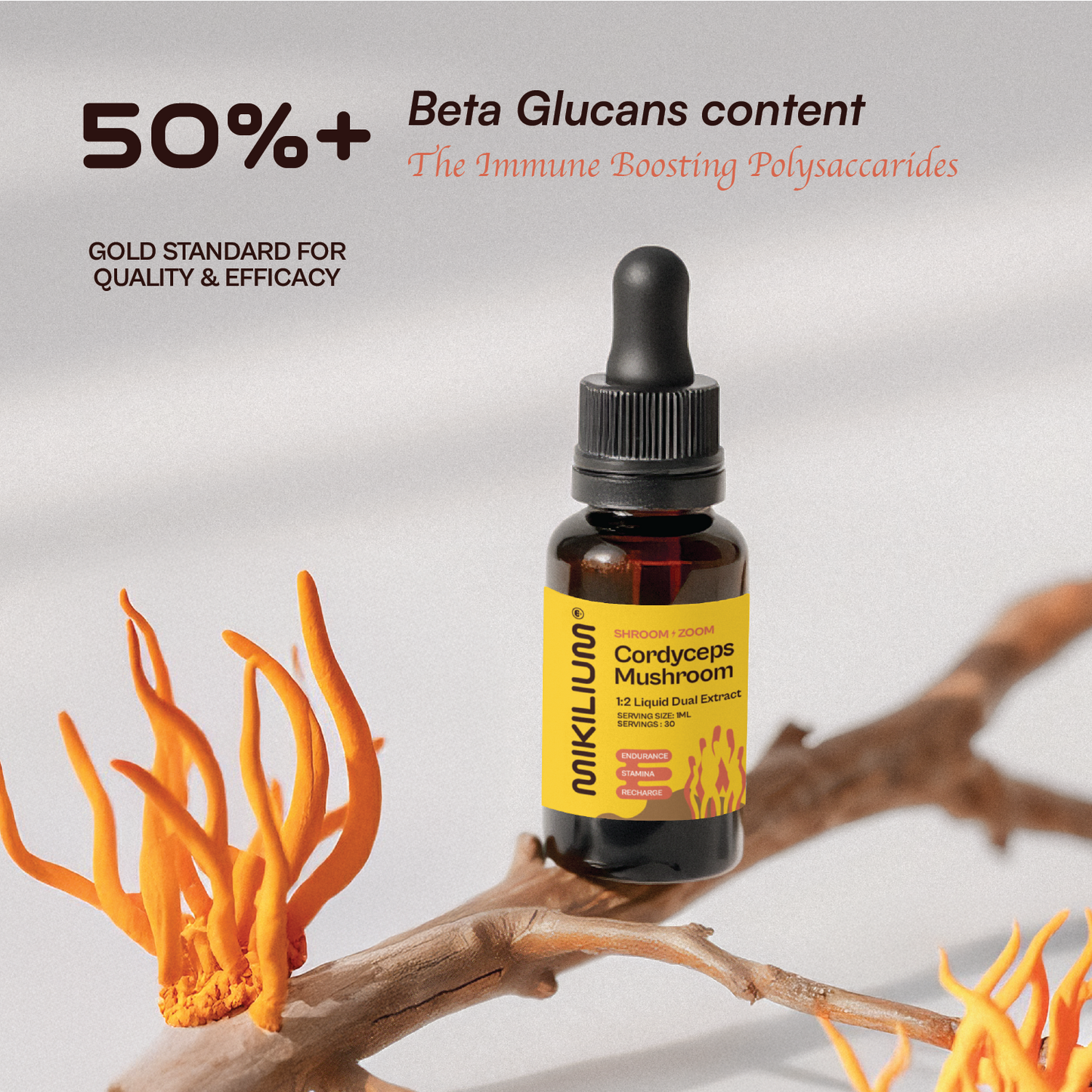 Shroom Zoom - Cordyceps Mushroom Liquid Dual Extract