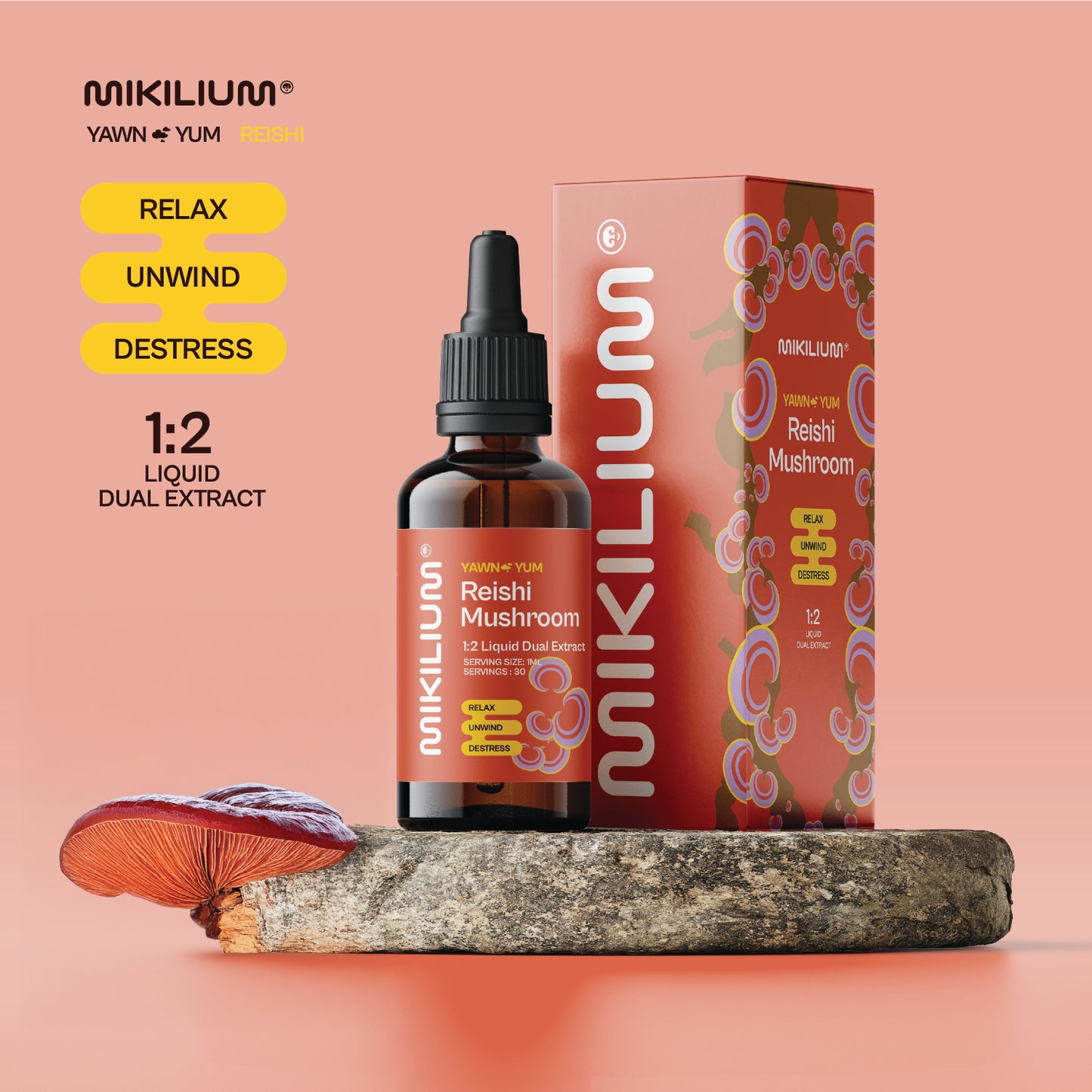 Yawn Yum - Reishi Mushroom Liquid Dual Extract